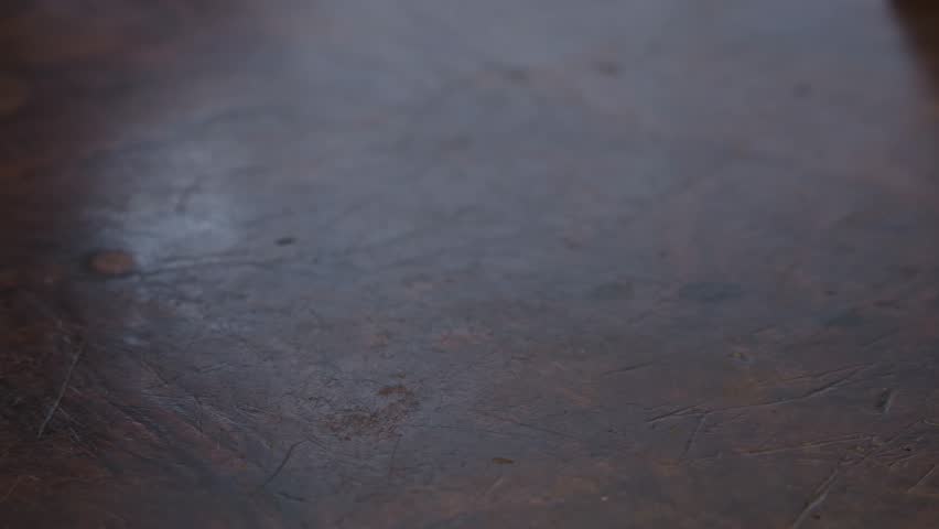 Wax Sealed and stamped enveloped letter placed on CLOSE-UP