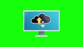 Data center icon 4K animation with green screen background - Powered by Shutterstock - Get 15% off with code: PIKWIZARD15