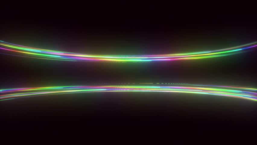 colored luminous looped frame of lines