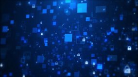 Digital Cybersecurity Protection Encrypted Data Visualization cybersecurity, Cyber security data protection business technology privacy concept. data protection, cyber threats. 3D Illustration - Powered by Shutterstock - Get 15% off with code: PIKWIZARD15