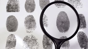 Fingerprints on a white background. Forensics science - Powered by Shutterstock - Get 15% off with code: PIKWIZARD15