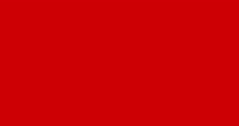 Chinese Language Day handwritten calligraphy text animation on a red screen with alpha channel. Elegant script style celebrating Chinese culture and language. Great for cultural and educational