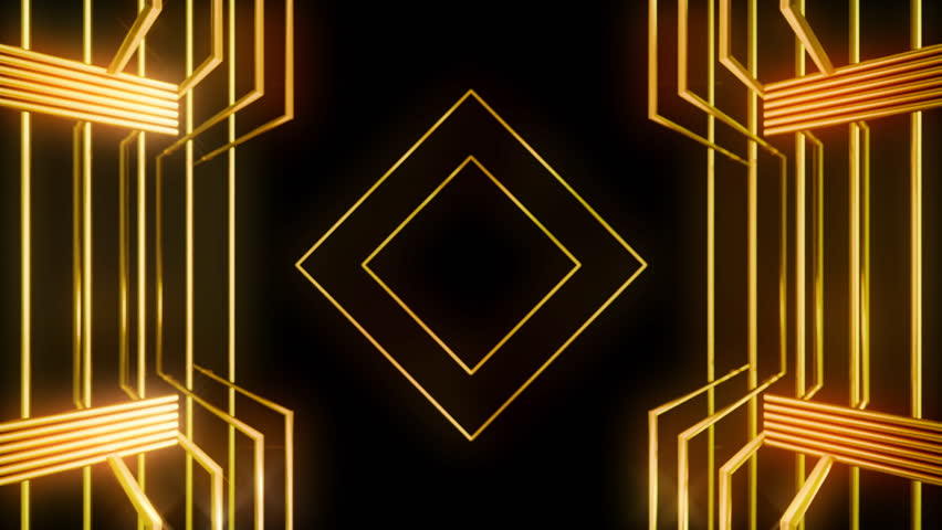 Art Deco Background 3D Rendering