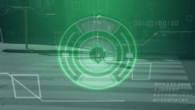 Cyclist on street with digital radar and data overlay animation. Cycling, technology, data analysis, urban, transportation, innovation - Powered by Shutterstock - Get 15% off with code: PIKWIZARD15