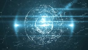 Financial data and stock market statistics surrounding digital globe animation. Finance, economy, investment, analytics, trading, global - Powered by Shutterstock - Get 15% off with code: PIKWIZARD15