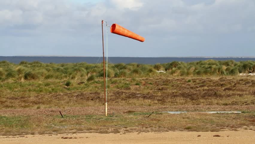 Windsock in stormy condition
