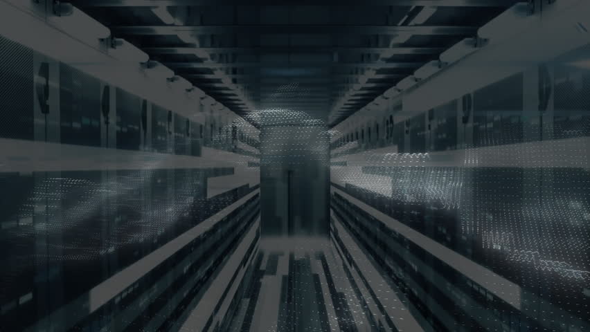 In server room, digital data streams flowing with binary code animation. Technology, futuristic, streaming, network, cybersecurity - Powered by Shutterstock - Get 15% off with code: PIKWIZARD15