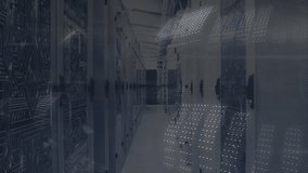 Digital binary code animation over interior of modern data center. Technology, server, futuristic, virtual, network, cybersecurity - Powered by Shutterstock - Get 15% off with code: PIKWIZARD15