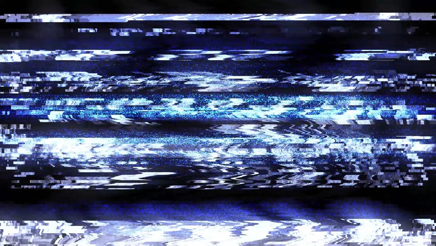 Glitch noise static television, video effects stripes background. Tv screen noise glitch effect. Scan lines interference. Distorted VCR