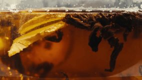 Ginger tea, freshly brewed black organic herbal tea with ginger, mint and lemon in a glass teapot, medication healthy. - Powered by Shutterstock - Get 15% off with code: PIKWIZARD15