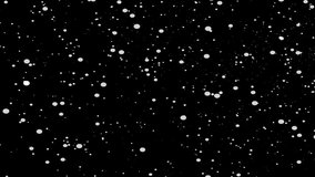 Abstract Falling Snow Particles on a Black Background. Animated Overlay. Holiday theme. Merry Christmas and Happy New Year 2026. - Powered by Shutterstock - Get 15% off with code: PIKWIZARD15
