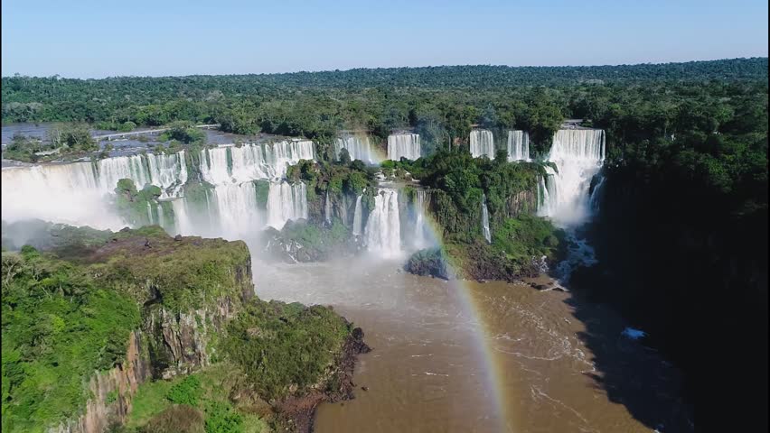 Drone Journey Over Iguazu Falls, Argentina