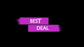 paint brush reveal best deal text stroke shape copy space 3d animation with alpha channel - Powered by Shutterstock - Get 15% off with code: PIKWIZARD15