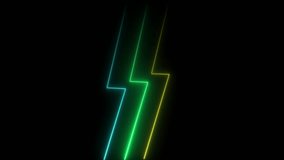 abstract neon Lines moving down screen with black background Glowing neon digital stripes line animation Abstract Light Effect Element Design. - Powered by Shutterstock - Get 15% off with code: PIKWIZARD15
