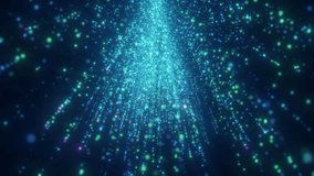 Magical 4K Video Footage of a Blue Light Stream | Abstract 2160p Animation Clip with Glowing Particles Cascading in a Cosmic Flow - Powered by Shutterstock - Get 15% off with code: PIKWIZARD15