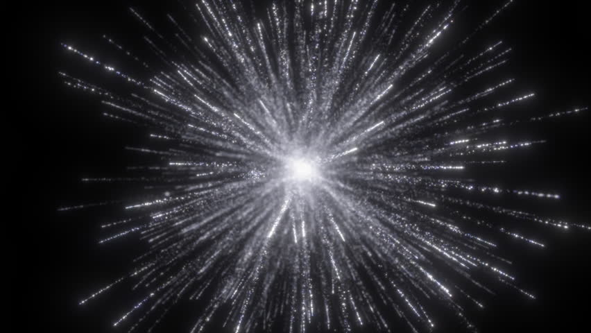 Stunning 4K Video Footage of a Silver Firework Explosion | Abstract 2160p Animation Clip with Radiant Glowing Particles and Light Streaks