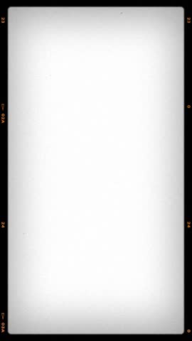 Blank Retro-Styled Film Frame with Sequential Numbers and Markings – Perfect for Vintage Vertical Video Production on Social Media. FL0063