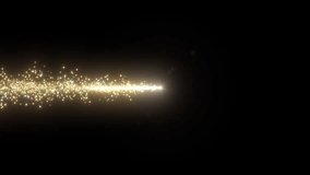4K Video Footage of a Glowing Golden Trail with Bokeh and Glitter | Abstract 2160p Animation Clip with Sparkling Light Particles - Powered by Shutterstock - Get 15% off with code: PIKWIZARD15