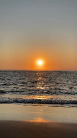 Beautiful sunset on the beach 