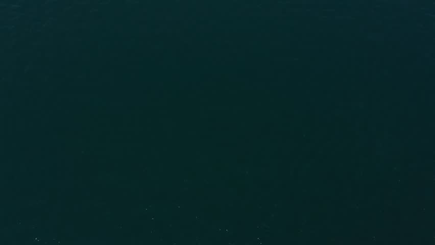 Luxury White Orange Speed Boat in Italy: 4K Aerial Drone Video of a Big Motorboat Racing Across the Water