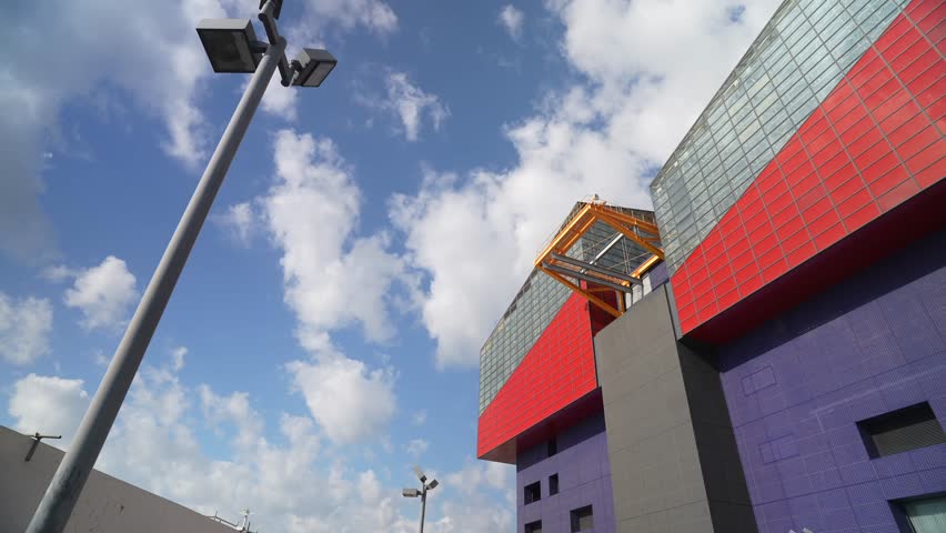 View of Osaka Aquarium Kaiyukan, Kaigandori, Minato Ward, Osaka, Honshu, Japan