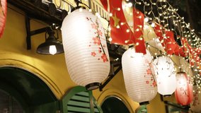 Light of painted asian lanterns. - Powered by Shutterstock - Get 15% off with code: PIKWIZARD15