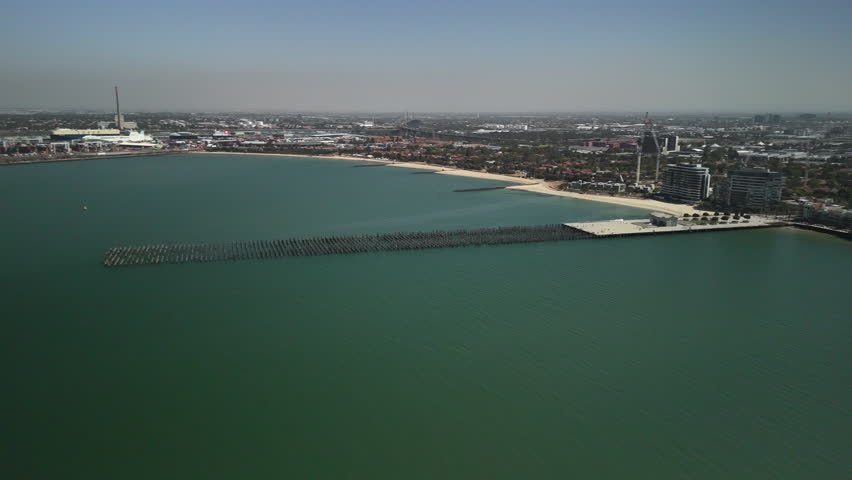 Westgate Bridge Melbourne Australia, aerial views. 