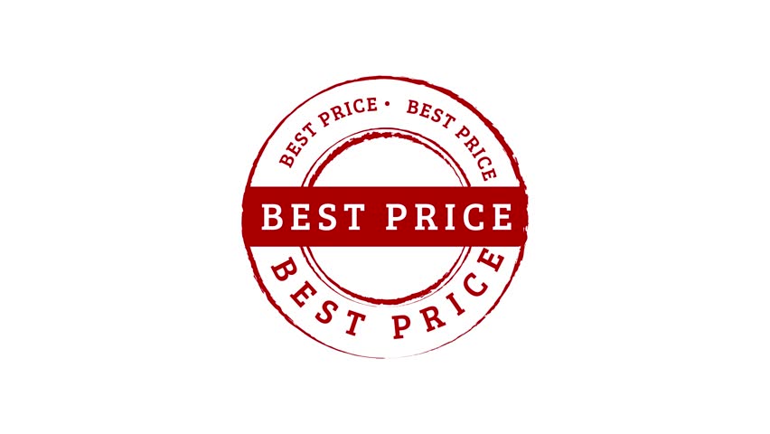 Best price stamp discounted pricing seal mark badge animation