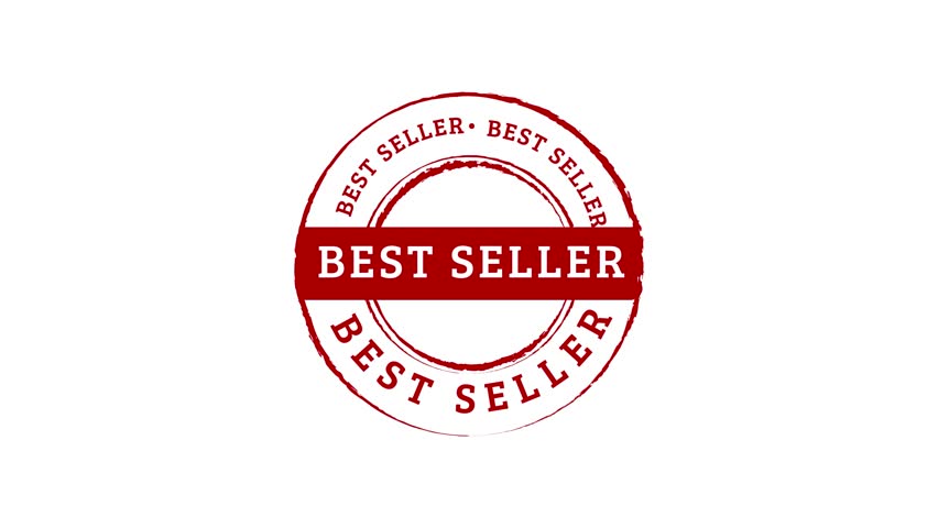 Best seller stamp top rated best selling seal mark badge animated