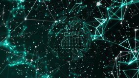 Animation of digital interface with glowing lines and numbers in data network. Technology, futuristic, cyber, virtual, connection - Powered by Shutterstock - Get 15% off with code: PIKWIZARD15