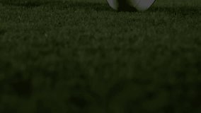 Soccer player preparing to kick ball with financial data overlay animation. Sports, athlete, football, finance, analytics, strategy - Powered by Shutterstock - Get 15% off with code: PIKWIZARD15