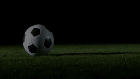 Soccer ball on field with financial data and graphs overlay animation. Sports, finance, investment, analytics, statistics, economy - Powered by Shutterstock - Get 15% off with code: PIKWIZARD15