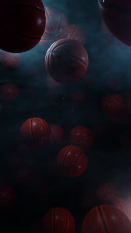 Flying Basketball Ball In Night Light is motion footage for sports cups and cinematic in basketball scene. Also good background for scene and titles, logos. 