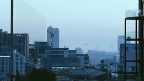 Urban cityscape with digital data and graphs overlay, showcasing futuristic animation. technology, innovation, network, graphics - Powered by Shutterstock - Get 15% off with code: PIKWIZARD15