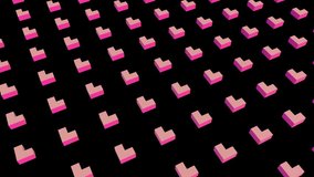 Animation of pink flowers and geometric shapes on starry black background with frame. Floral, abstract, cosmic, decorative, ornamental, pattern - Powered by Shutterstock - Get 15% off with code: PIKWIZARD15