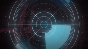 Animation of futuristic radar scanning over abstract red and black background. technology, digital, surveillance, motion, interface - Powered by Shutterstock - Get 15% off with code: PIKWIZARD15