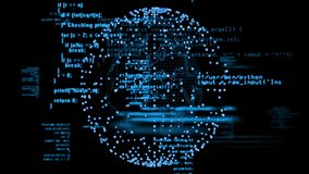 Clock face surrounded by digital code and data processing animation. Technology, time, futuristic - Powered by Shutterstock - Get 15% off with code: PIKWIZARD15