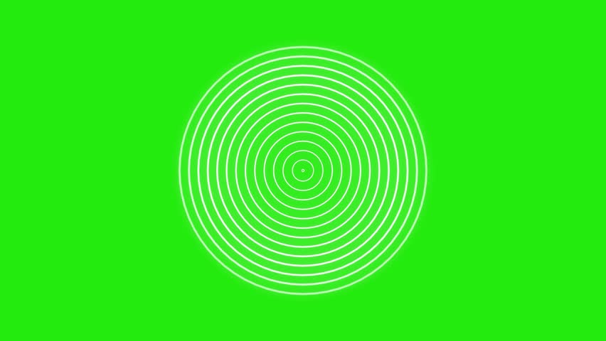 radio waves animation Target icon with radio wave, Circle radar interface signal with concentric rings moving.mp4
