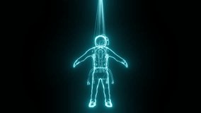 Holographic Astronaut. Computer generated 3d render - Powered by Shutterstock - Get 15% off with code: PIKWIZARD15