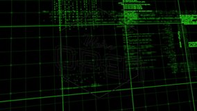 Neon We're Open sign against digital code background in green and purple animation. cyber, colorful, glowing, futuristic, vibrant, technology - Powered by Shutterstock - Get 15% off with code: PIKWIZARD15