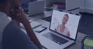 Participating in virtual meeting, person connecting with network on laptop screen. Teleconference, online meeting, remote work, networking, digital communication, collaboration - Powered by Shutterstock - Get 15% off with code: PIKWIZARD15
