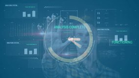 Animation of futuristic interface scanning and analyzing data in progress at school. Technology, innovation, analysis, digital - Powered by Shutterstock - Get 15% off with code: PIKWIZARD15