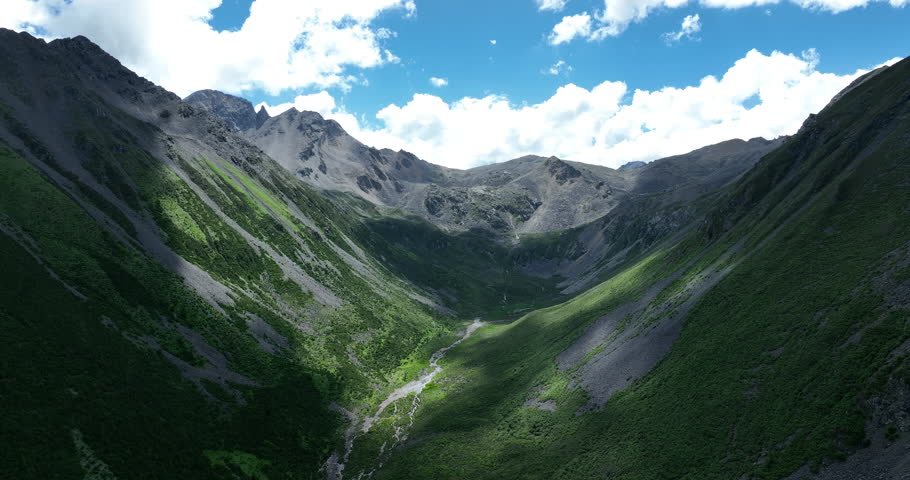 Beautiful mountain landscape in sichuan province, China
