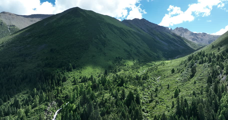 Beautiful mountain landscape in sichuan province, China