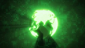 Technological business background with digital earth spinning in matrix cyberspace - Powered by Shutterstock - Get 15% off with code: PIKWIZARD15