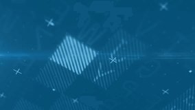 Clock face and data charts animation over digital blue background. Technology, futuristic, analytics, interface, visualization, innovation - Powered by Shutterstock - Get 15% off with code: PIKWIZARD15