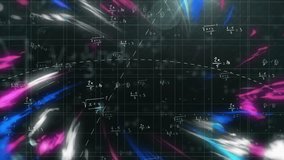 Animation of mathematical equations with dynamic light streaks in school background. Mathematics, formula, algebra, education, glowing, calculus - Powered by Shutterstock - Get 15% off with code: PIKWIZARD15