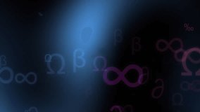 Colorful percentage symbols and infinity signs animating social media followers count. Growth, analytics, engagement, digital marketing, statistics, branding - Powered by Shutterstock - Get 15% off with code: PIKWIZARD15