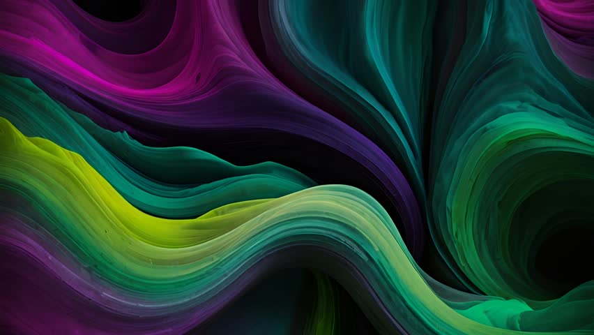 DOMINANT GREEN PURPLE COLOR ABSTRACT BACKGROUND WITH WAVE
