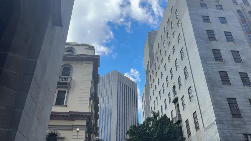 Cape Town City skyline as seen from Darling Street in the Cape Town City centre.
